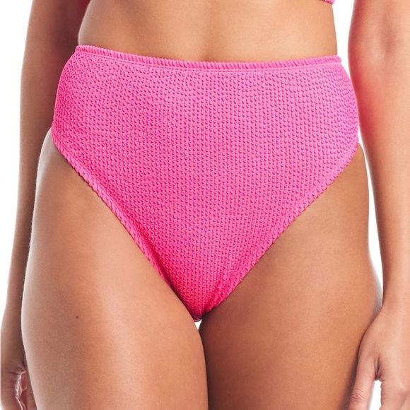 Bar III Other - 52. Bar Iii Women's High Leg High Rise Bikini Bottoms Candy Kiss